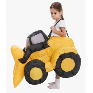 NIB Kids Inflatable Yellow and Black Tractor Costume